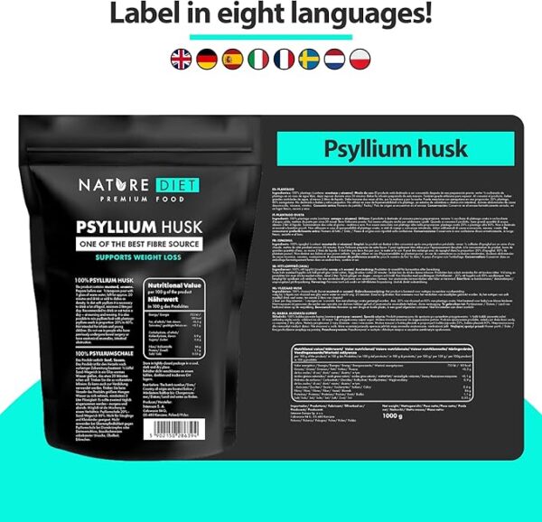 Psyllium bio pour perte de poids et diabète – Fibres naturelles pour réguler la glycémie et favoriser la satiété