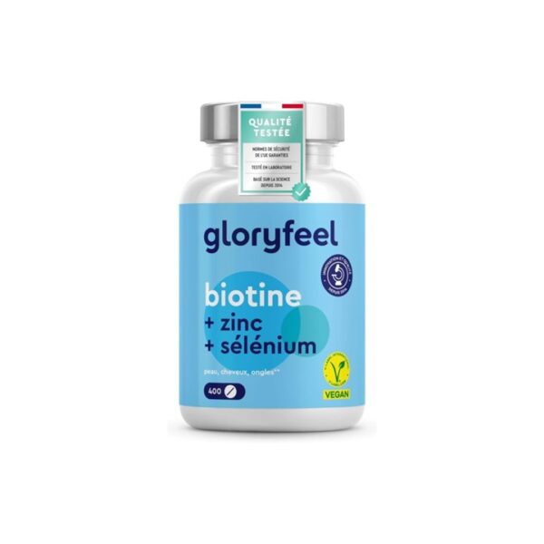 Biotine Zinc Sélénium – Complément anti-chute cheveux et beauté naturelle