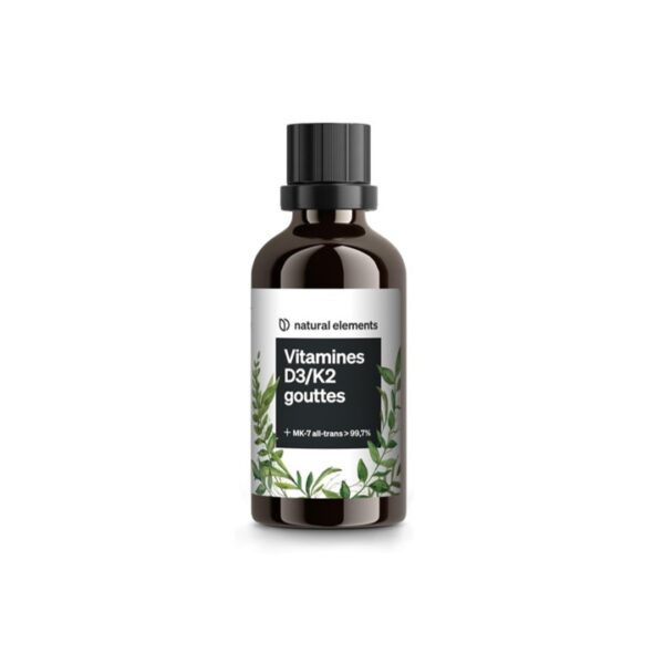 Vitamine D3 & K2 en gouttes – Complément essentiel pour les os, l’immunité et le bien-être