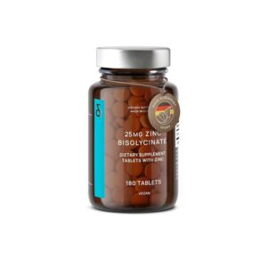 Zinc Bisglycinate 25 mg – Complément pour immunité, peau et bien-être