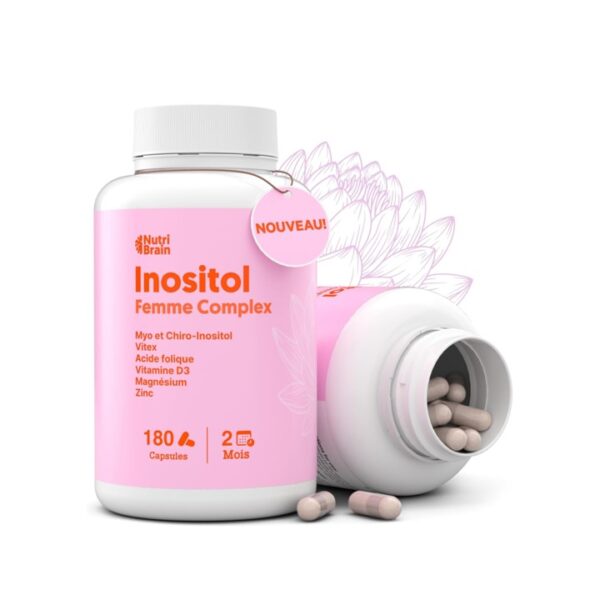 Complément Myo- et D-Chiro-Inositol avec Vitex et vitamines pour l'équilibre hormonal féminin