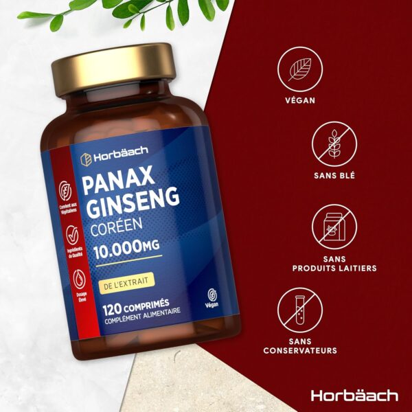 Gélules vegan de Ginseng rouge de Corée – Stimulant naturel