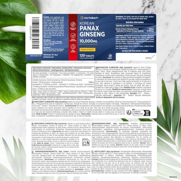 Complément alimentaire Ginseng rouge pour performance mentale et physique