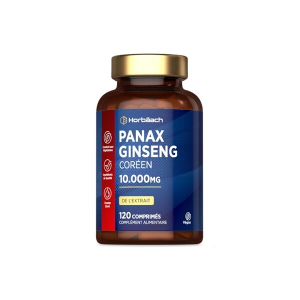 Complément Extrait de Ginseng Rouge de Corée – 10 000 mg par dose