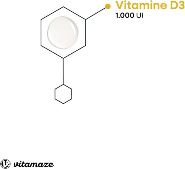 Supplément végan de vitamine D3 pour renforcer os, immunité et muscles
