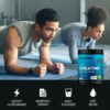 Sportif en pleine séance de musculation – bénéfices de la créatine