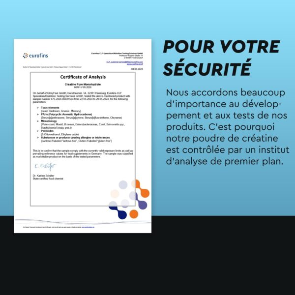 Cuillère doseuse de 3,4g de créatine en poudre pour shaker protéiné