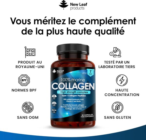 ComplĂ©ment alimentaire anti-Ăąge pour peau Ă©clatante, cheveux forts et ongles solides â CollagĂšne pur ComplĂ©ment alimentaire anti-Ăąge pour peau Ă©clatante, cheveux forts et ongles solides â CollagĂšne pur