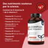 Flacon ProBioWell Vitamines B et C – Formule complète avec 8 vitamines B hautement biodisponibles.